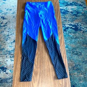 Blue Unique Athletic/Workout Leggings